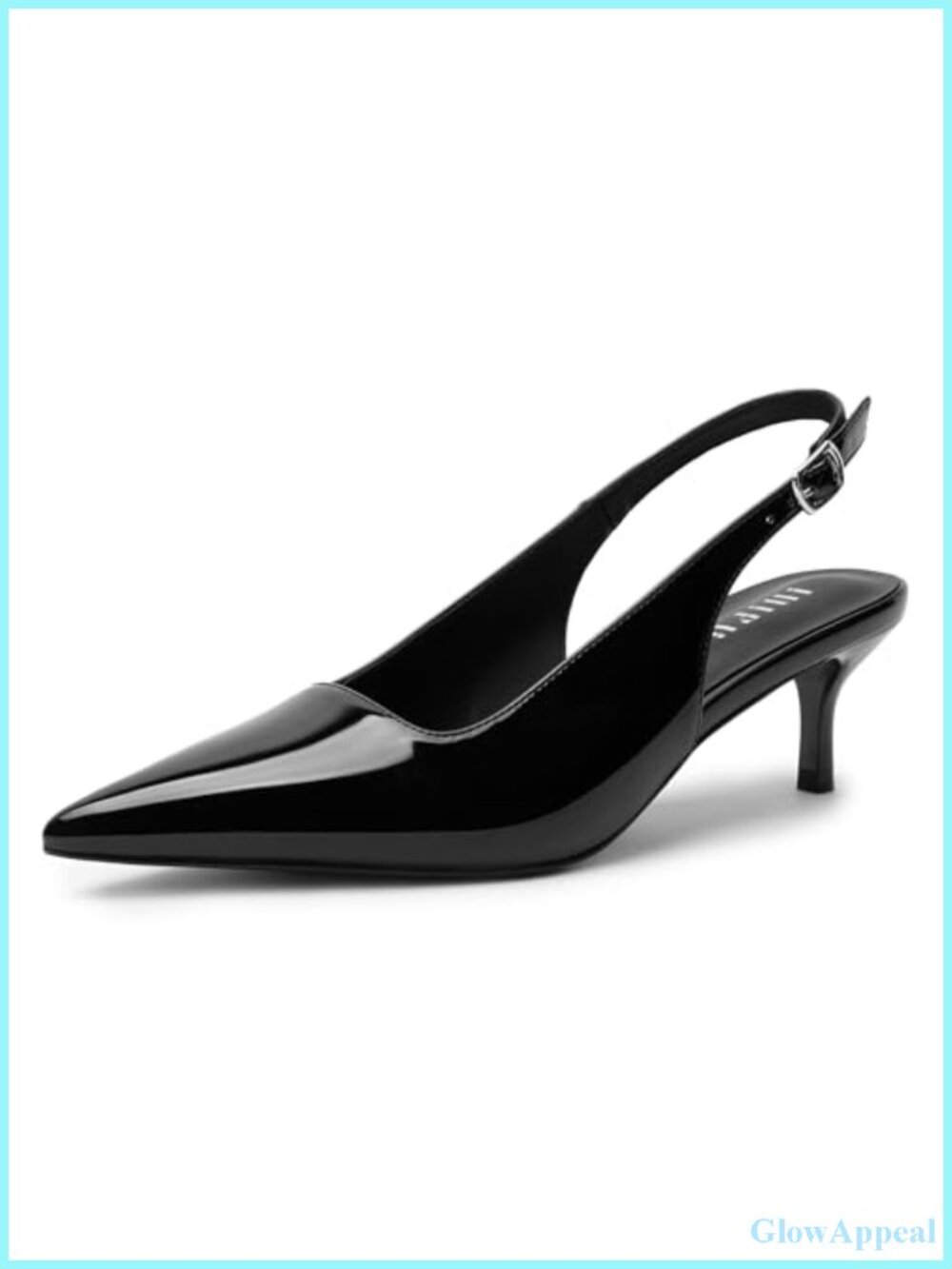 Women's Kitten Heel Slingback Pumps Closed Toe Dress Shoes